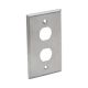 Placa Frontal de Ancho Sencillo de 2 Puertos TRIPP-LITE N206-FP02-IND (N206-FP02-IND)