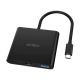 Adaptador 3 en 1 USB-C ACTECK AH445  (AC-937092)