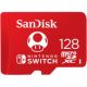 Memoria Micro SDXC 128GB PARA NINTENDO SWITCH SANDISK UHS-I C10 (SDSQXAO-128G-GNCZN)